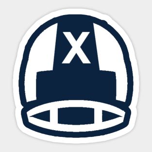 Retro Musketeer Football Helmet Sticker